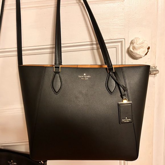 Kate Spade Black Tote with Tan Interior - Picture 1 of 2